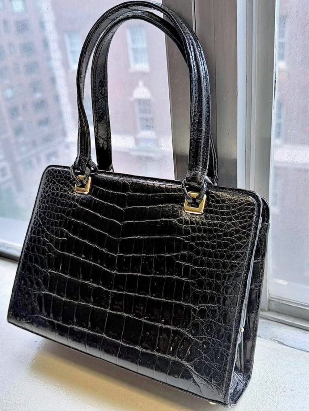 Vintage Gucci Crocodile Authentic Top-Handle Bag - Picture 5 of 9